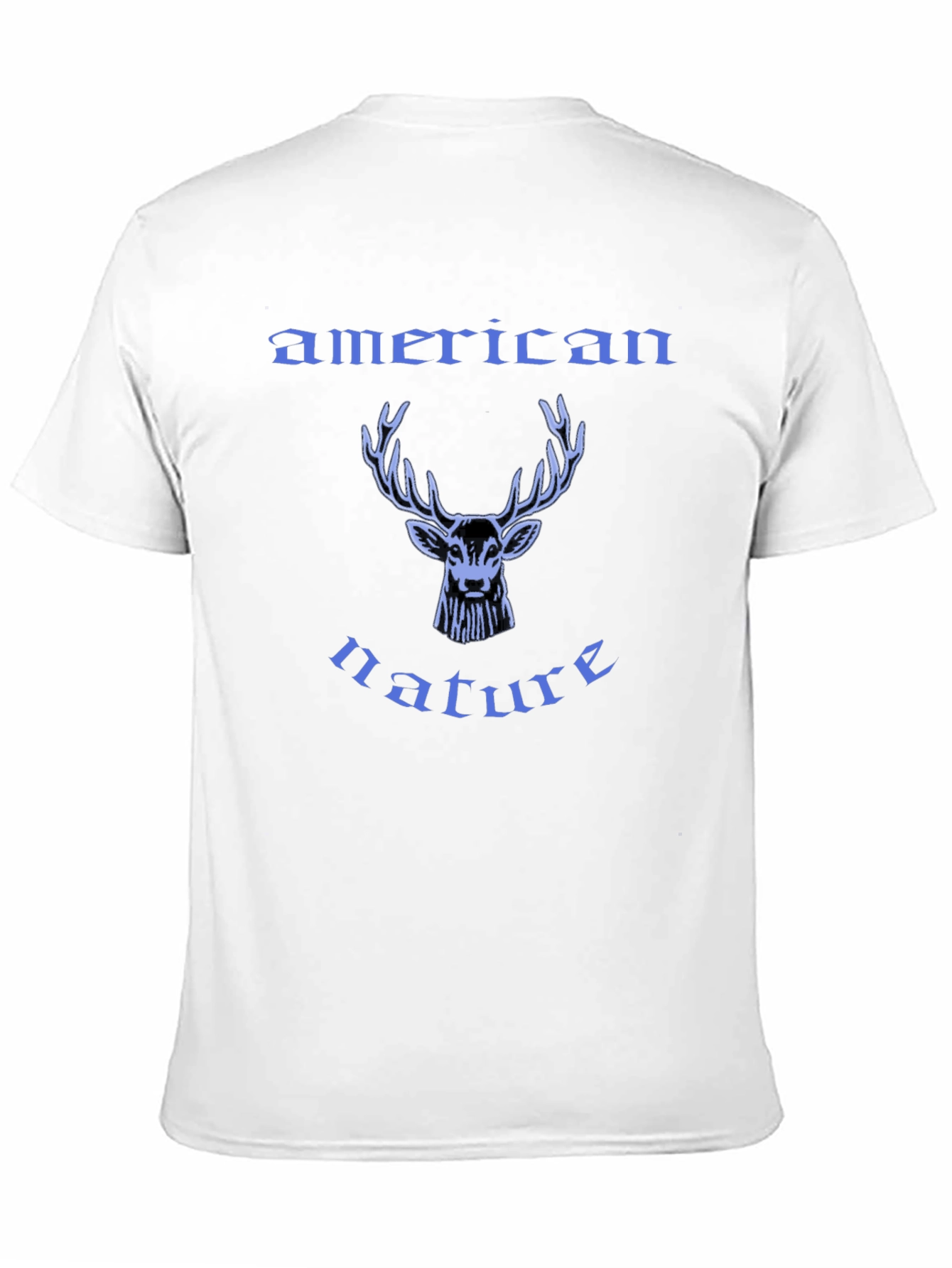 American Nature Deer Graphic Tee - Black