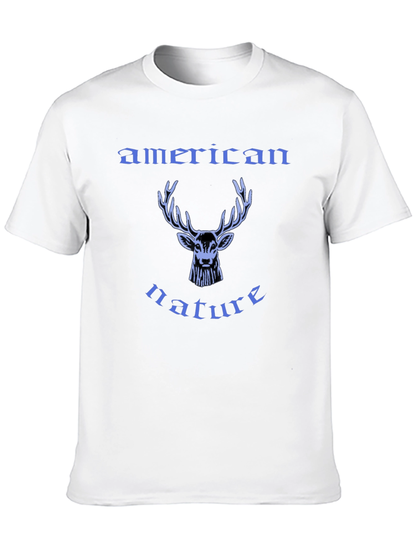 American Nature Deer Graphic Tee - Black