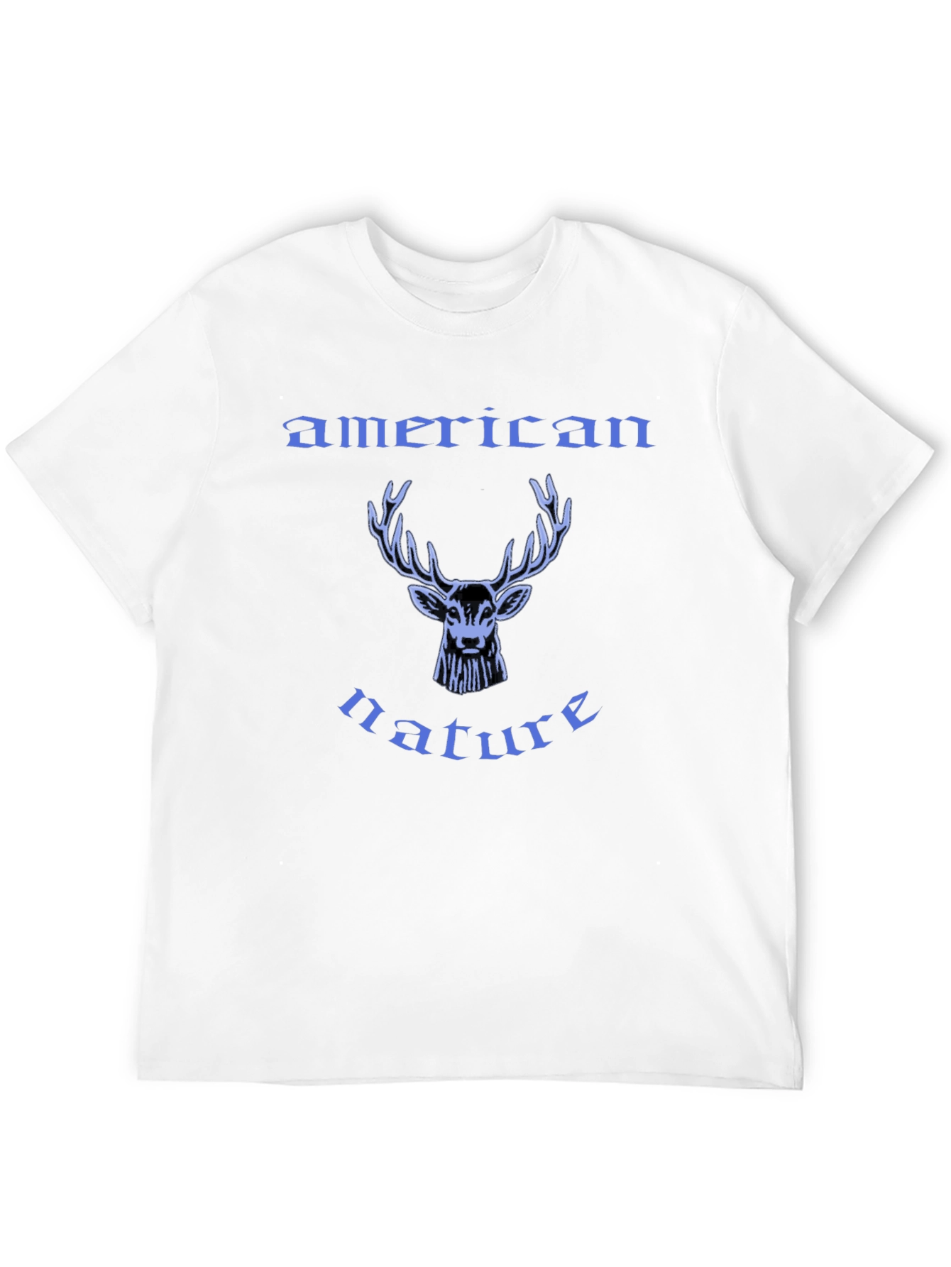 American Nature Deer Graphic Tee - Black