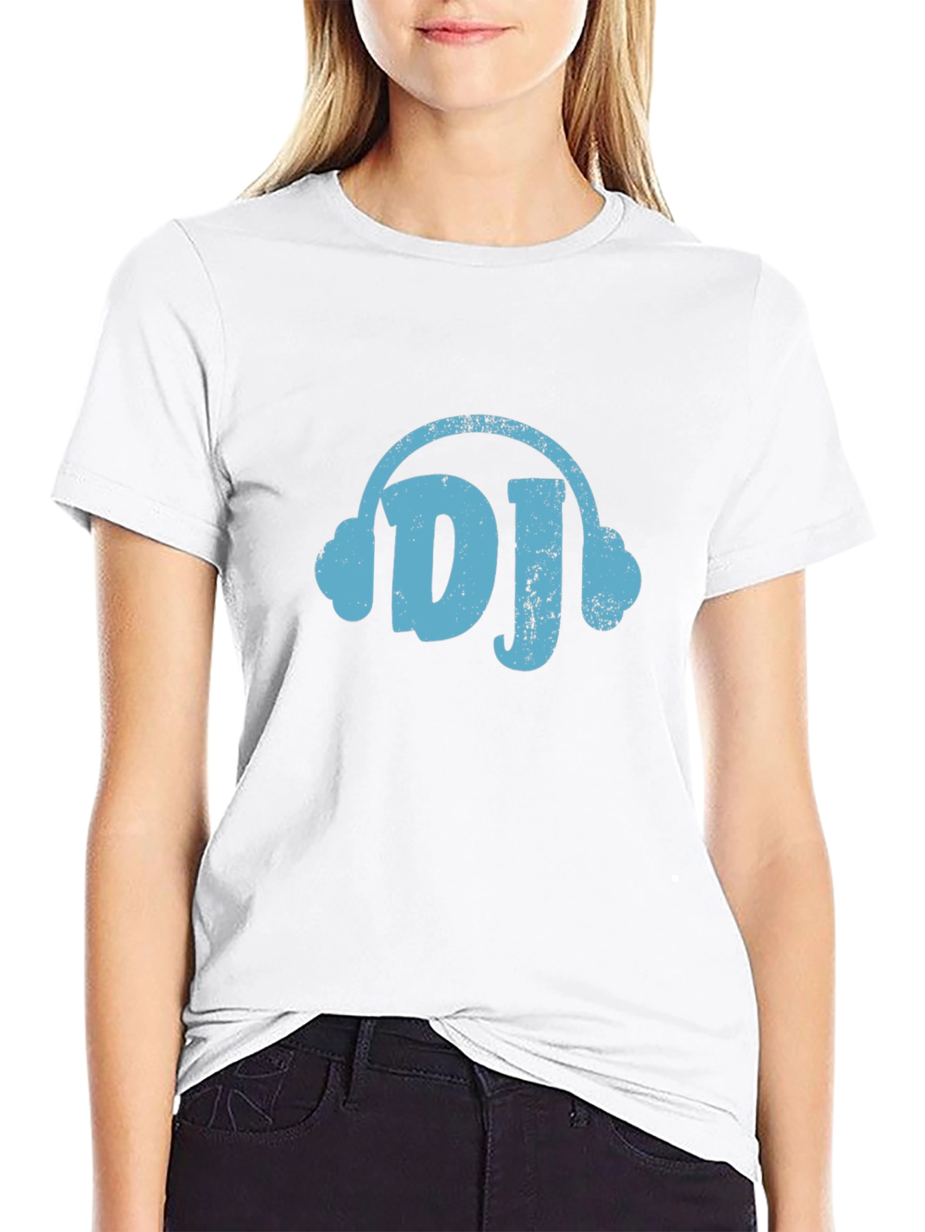 DJ Headphones Graphic Tee - Black