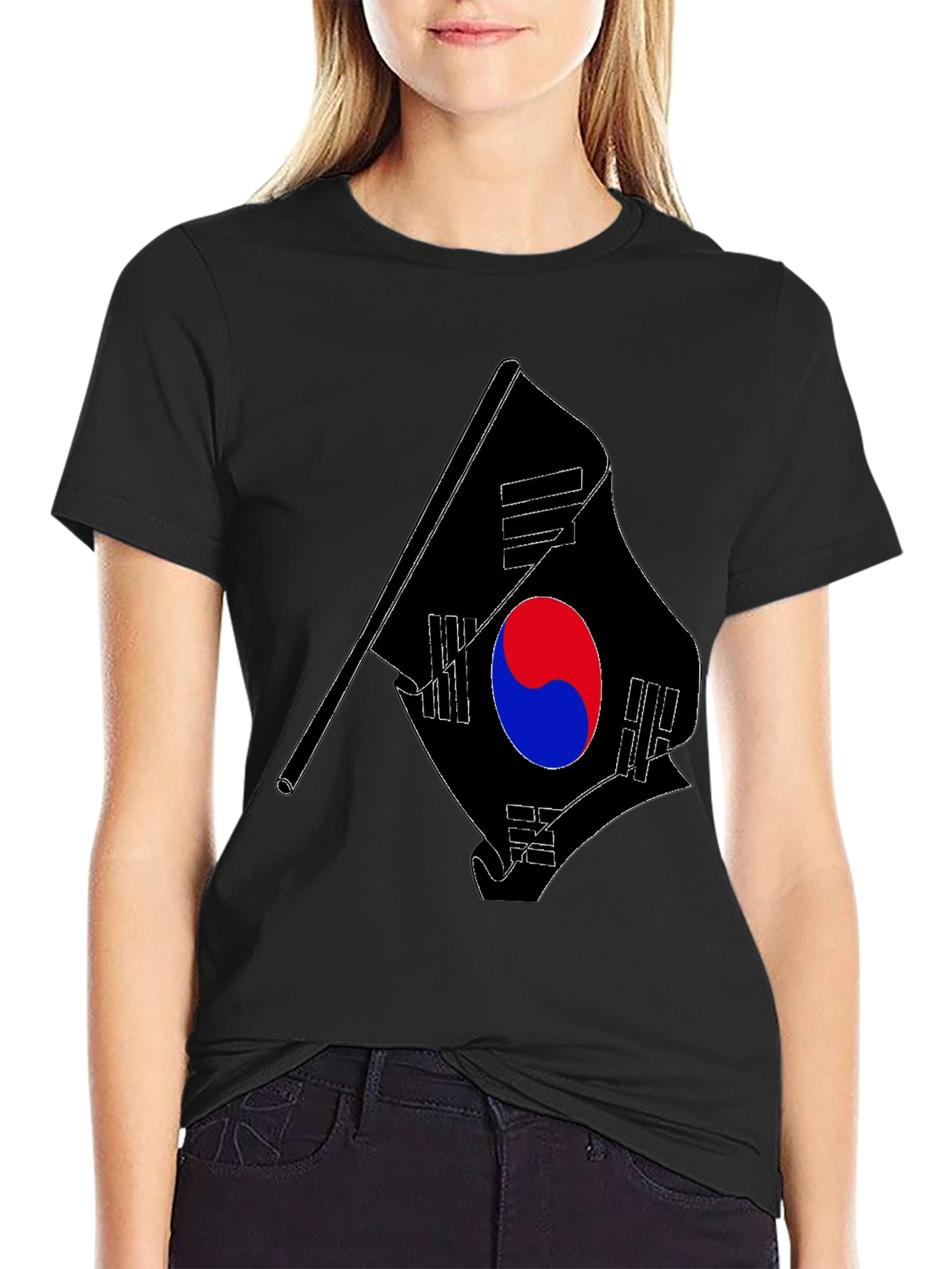South Korean Flag Graphic Tee