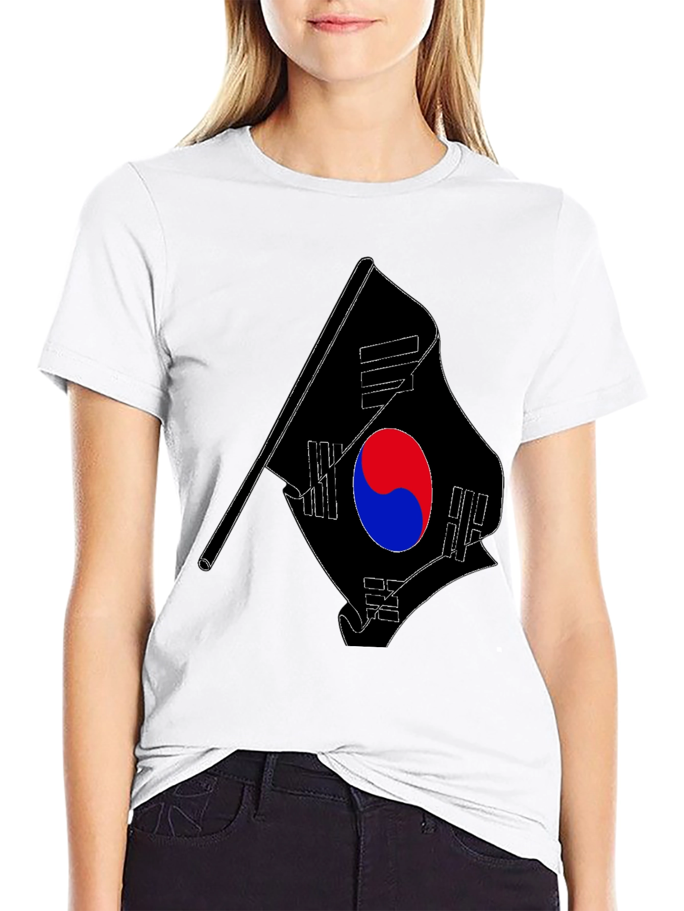 South Korean Flag Graphic Tee