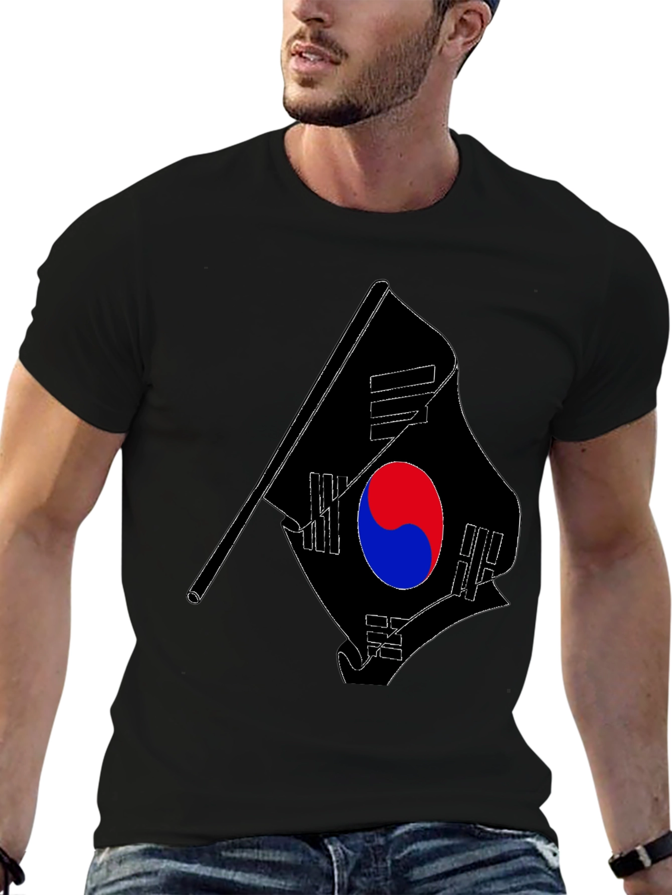 South Korean Flag Graphic Tee