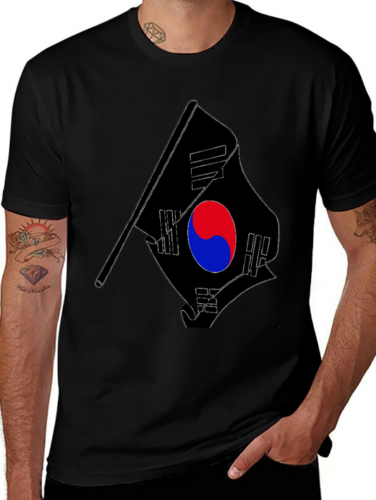 South Korean Flag Graphic Tee