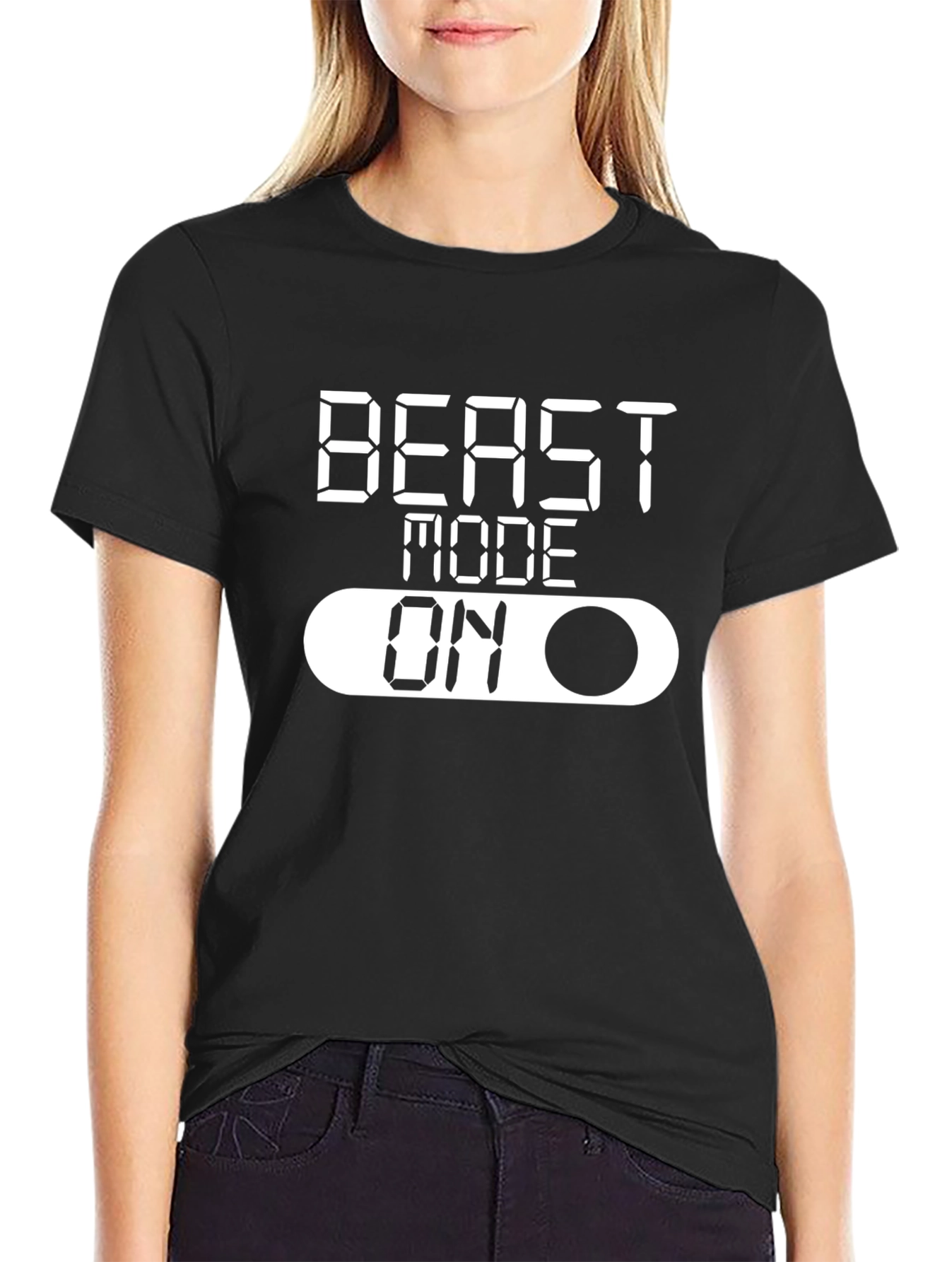 Beast Mode On T-Shirt - Black Graphic Tee
