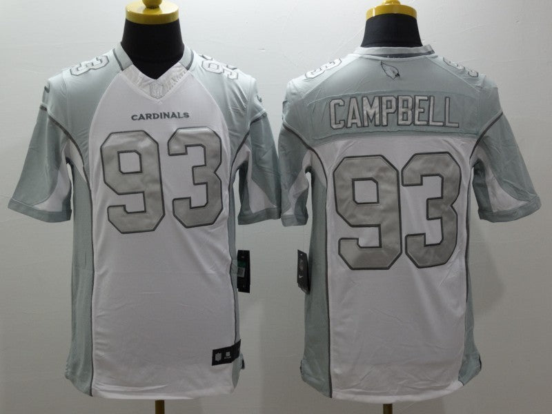 Men's Arizona Cardinals Calais Campbell #93 White Game Jerseys