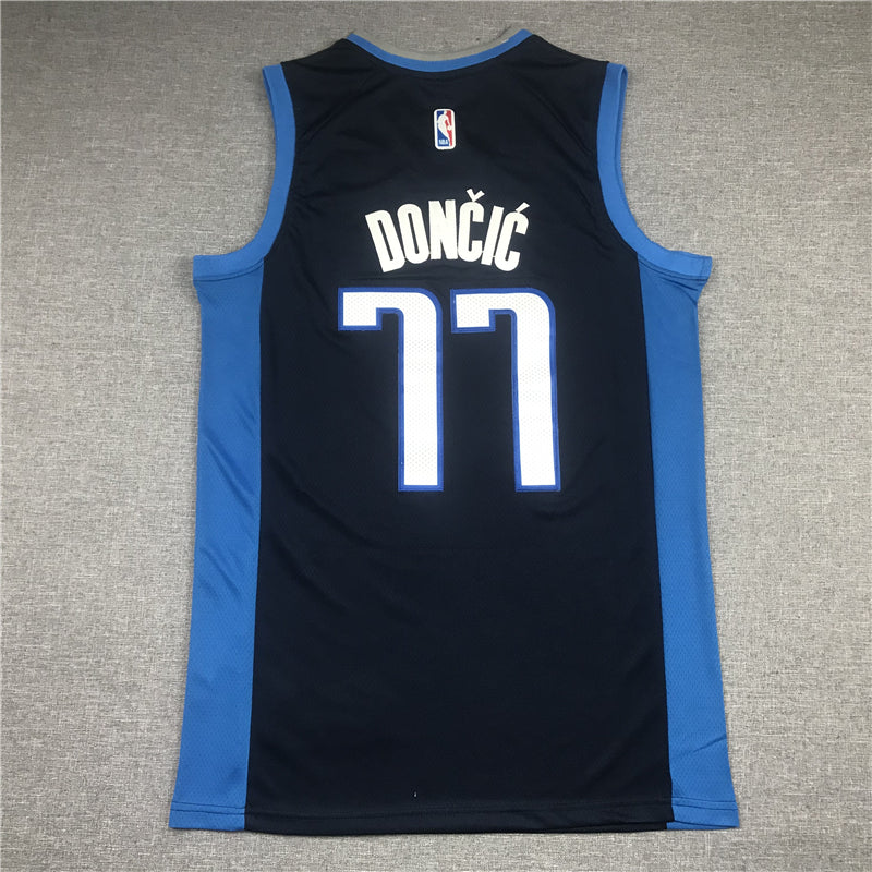 Men's Dallas Mavericks Luka Doncic #77 Navy 2020/21 Swingman Player Jerseys