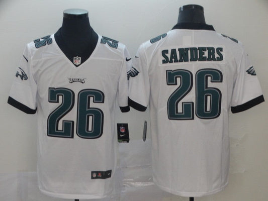 Men's Philadelphia Eagles Miles Sanders #26 White Game Jerseys