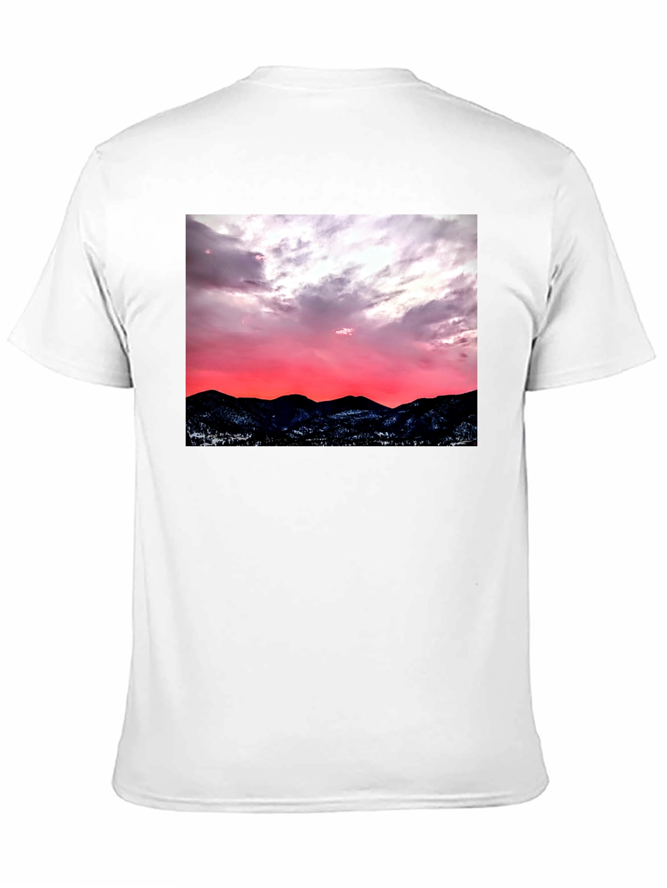 Sunset Mountain Graphic Tee - Black