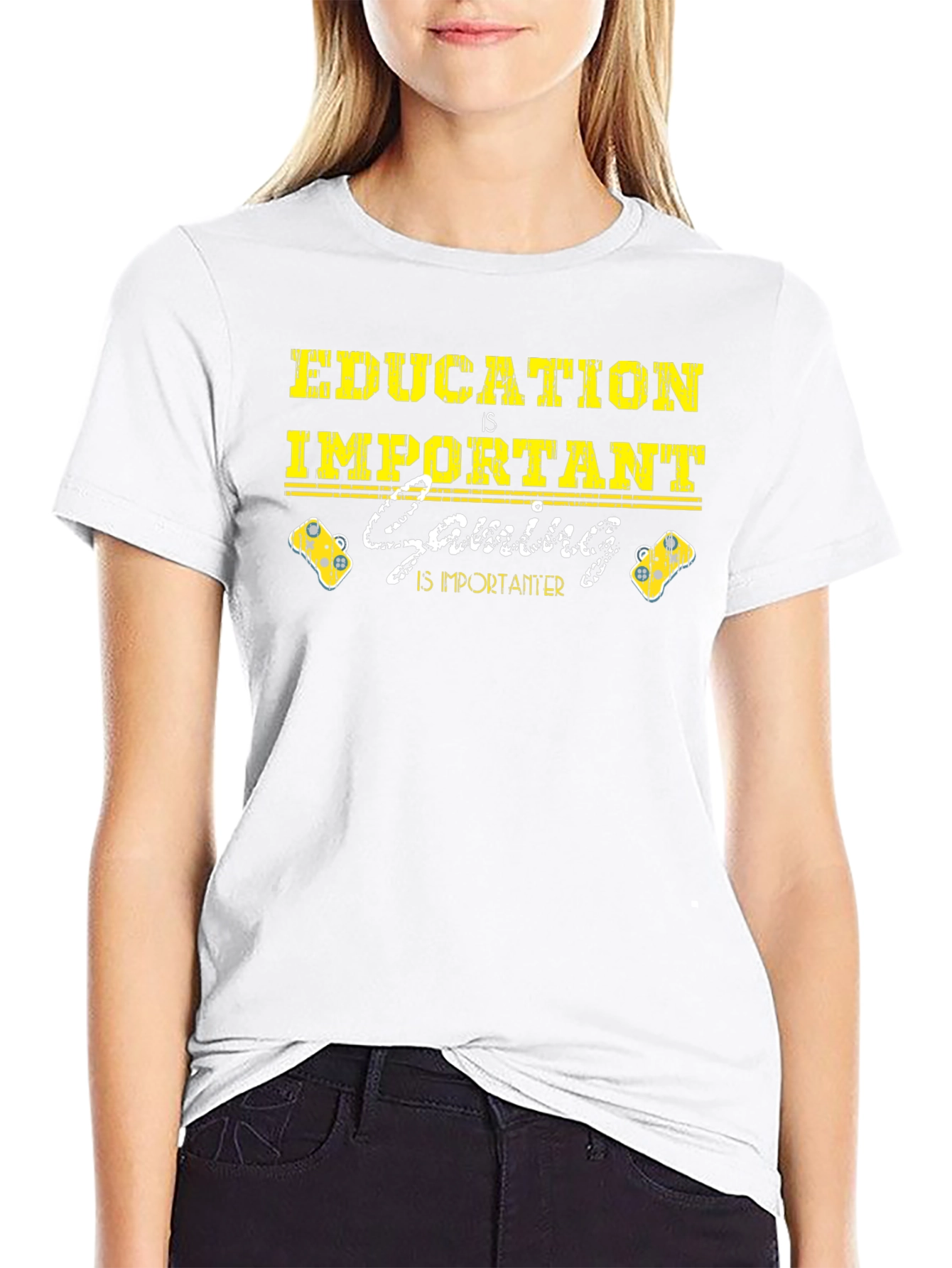 Education is Important Gaming is Importanter T-Shirt