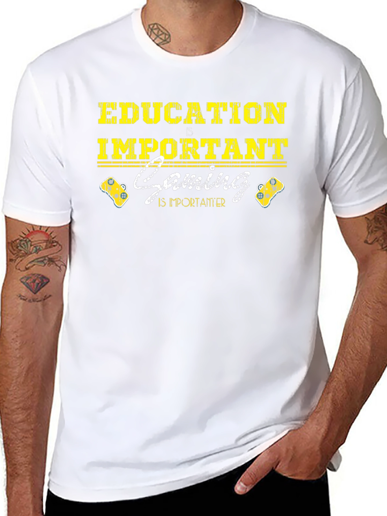 Education is Important Gaming is Importanter T-Shirt