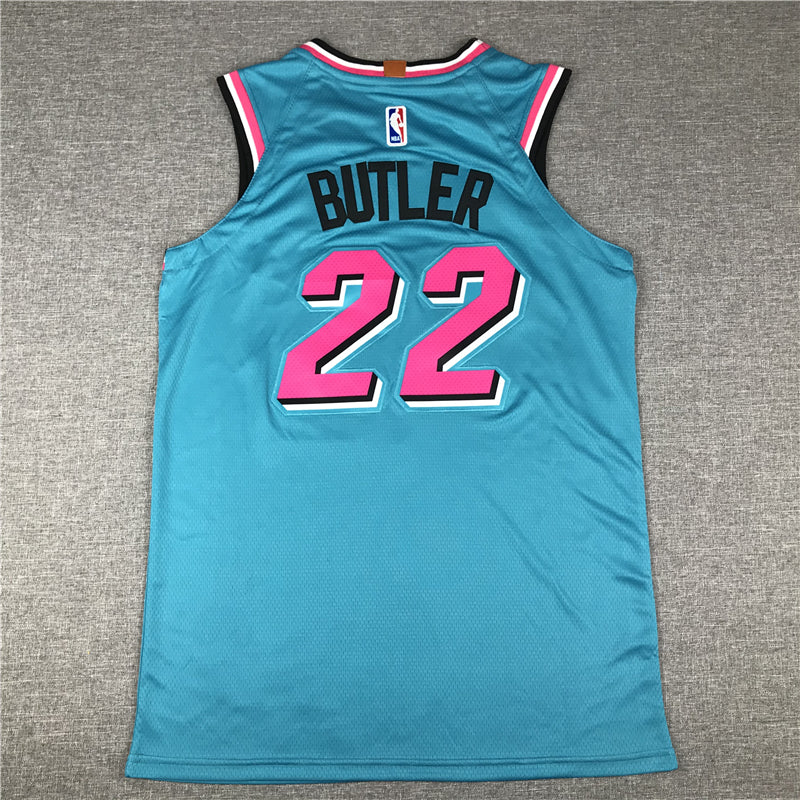 Men's Miami Heat Jimmy Butler #22 NBA Blue Swingman Jerseys