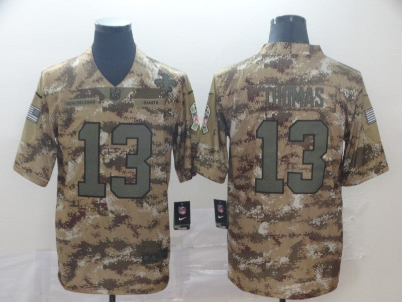 Men's New Orleans Saints Michael Thomas #13 Camouflage Game Jerseys