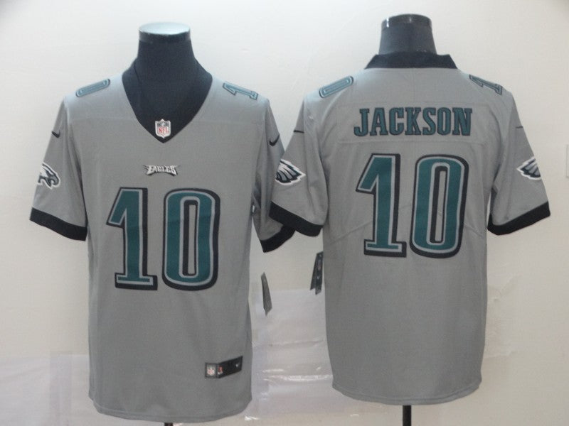 Men's Philadelphia Eagles Desean Jackson #10 Gray Game Jerseys