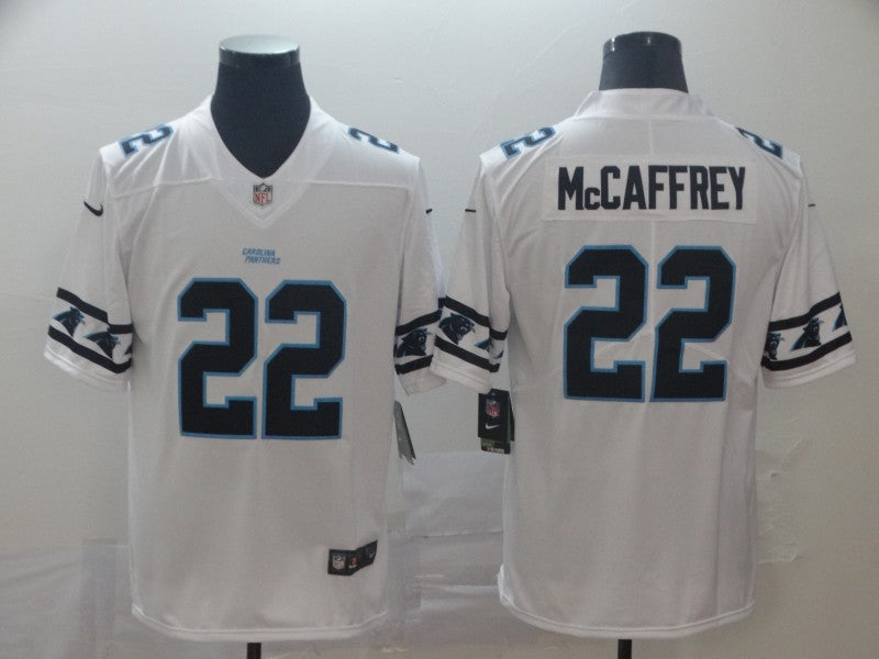 Men's Carolina Panthers Christian McCaffrey #22 White Game Player Jerseys