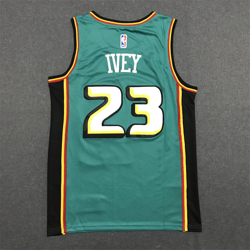 Men's Detroit Pistons Jaden Ivey #23 Green Swingman Jerseys