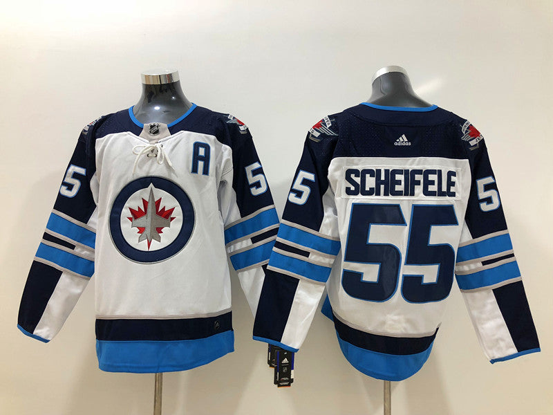 Men's Winnipeg Jets Mark Scheifele #55 White Player Jerseys