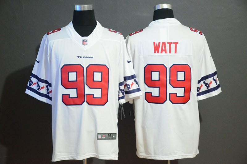 Men's Houston Texans J.J. Watt #99 White Authentic Game Jerseys