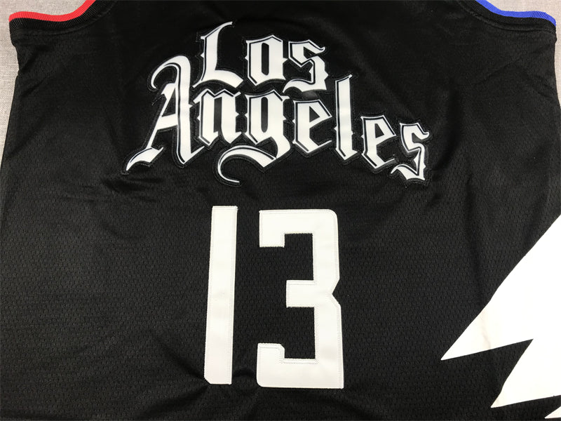 Men's LA Clippers Paul George Jordan Brand Black 2022/23 Statement Edition Swingman Jerseys
