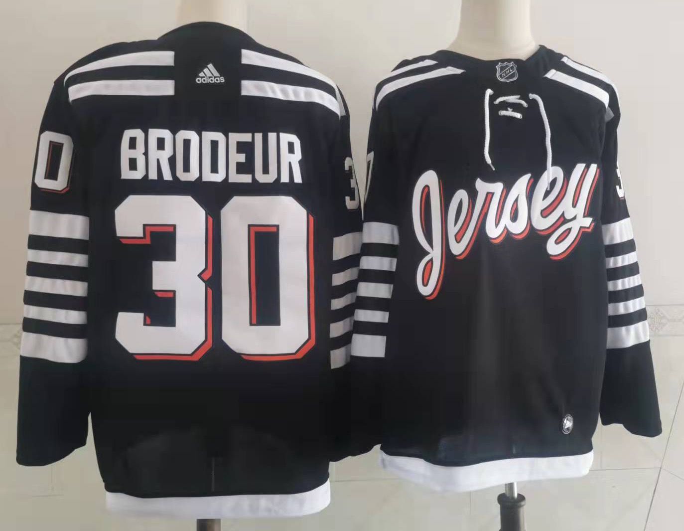 Men's New Jerseys Devils Martin Brodeur #30 Black Player Game Jerseys