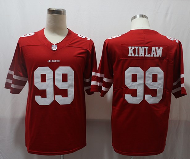 Men's San Francisco 49ers Javon Kinlaw #99 Red Game Jerseys