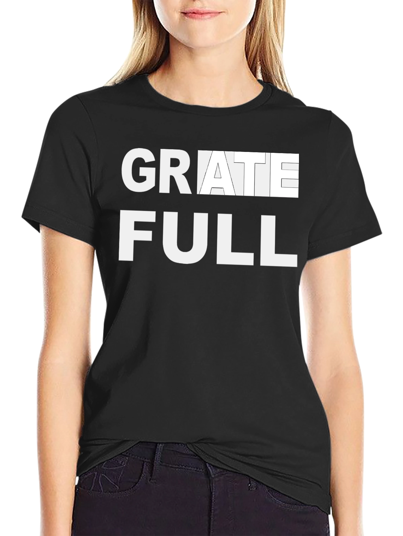 Grateful Graphic Print T-Shirt - Casual Style