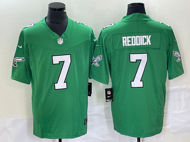 Men's Philadelphia Eagles Haason Reddick #7 Kelly Green Game Jerseys