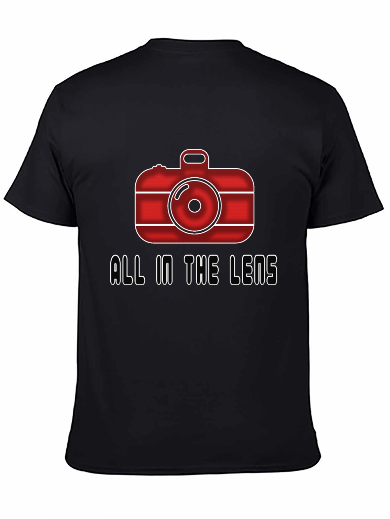 All In The Lens Graphic Black T-Shirt