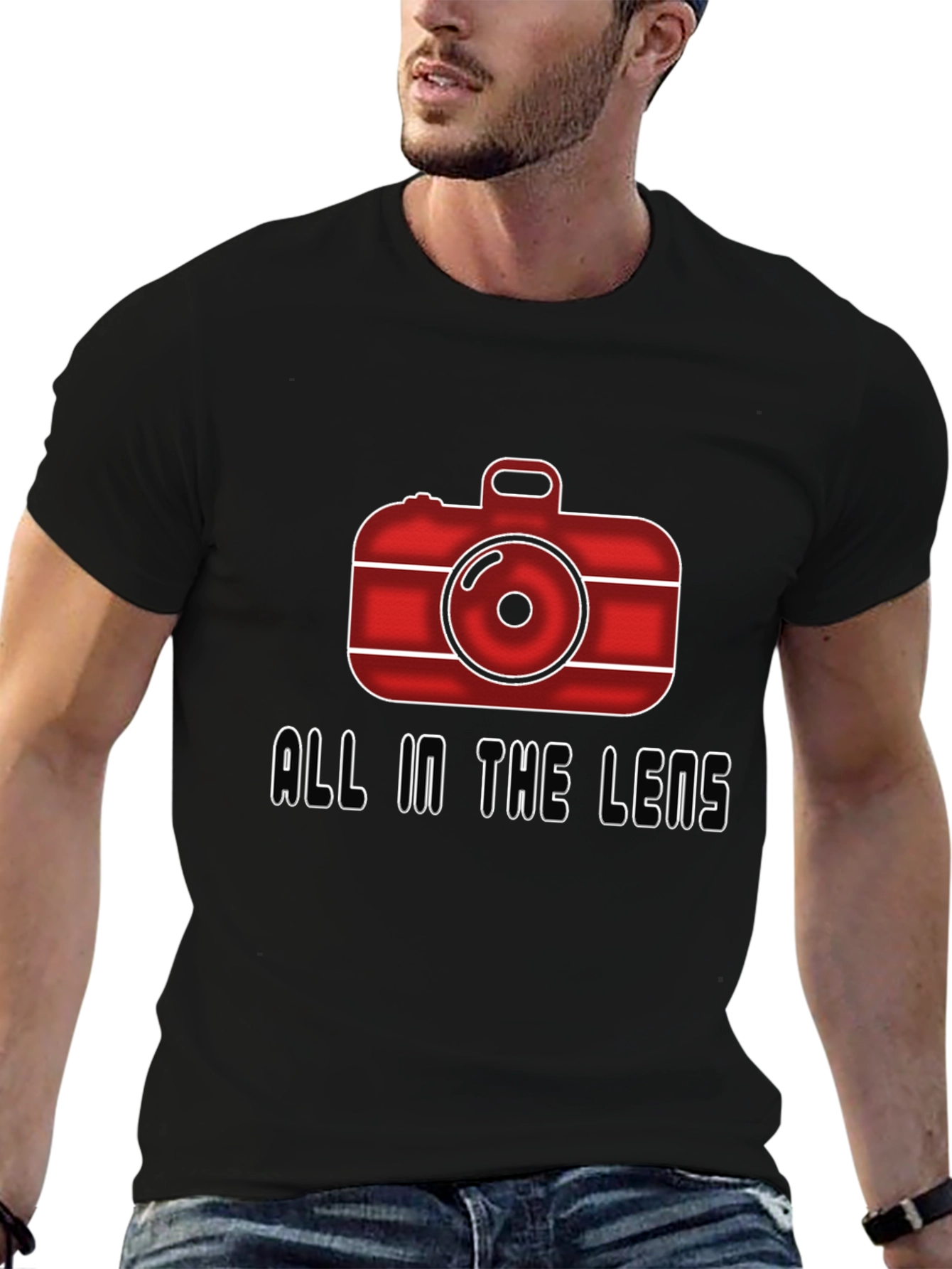 All In The Lens Graphic Black T-Shirt