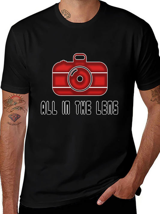 All In The Lens Graphic Black T-Shirt