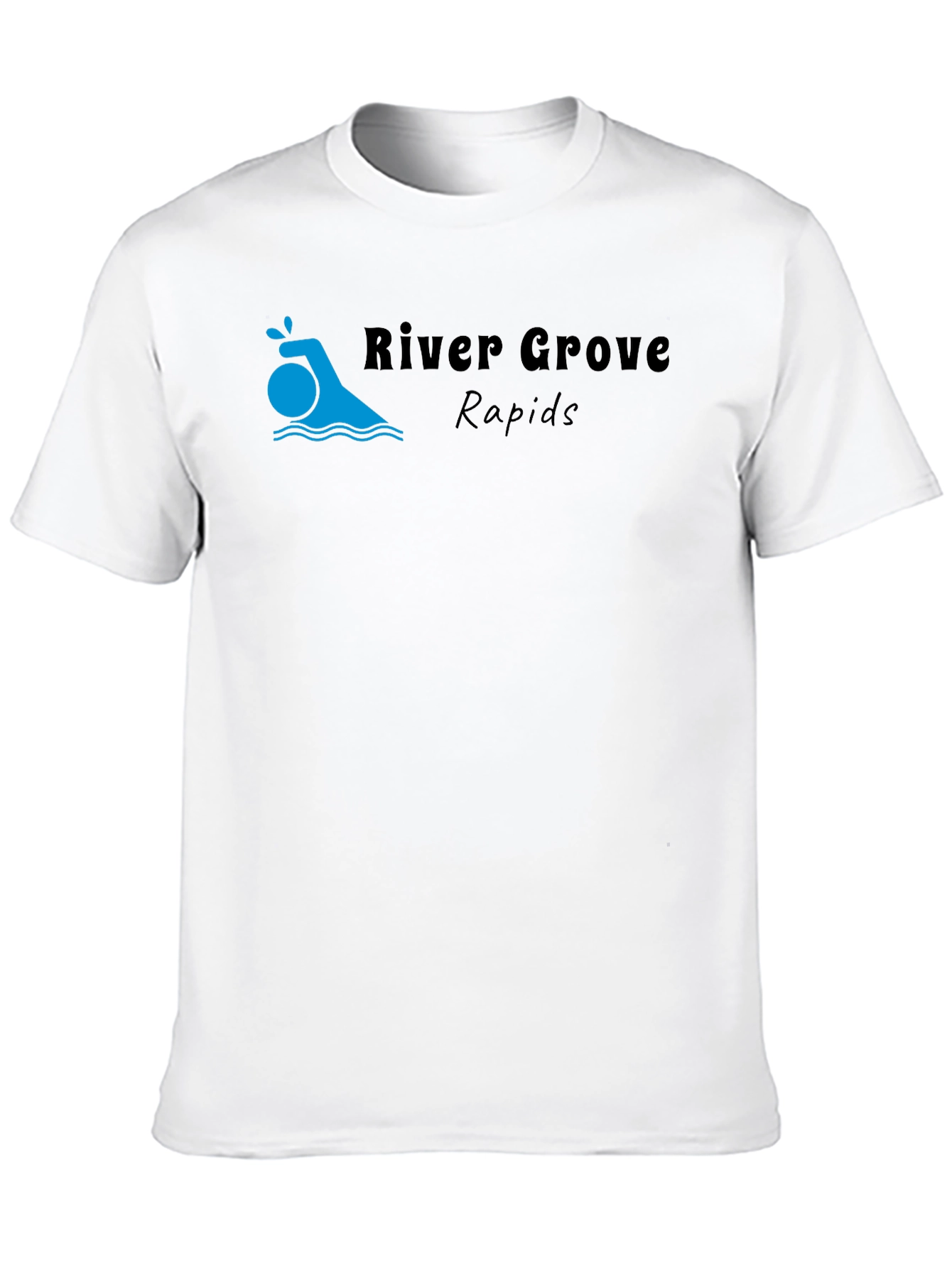 River Grove Rapids Black Graphic T-Shirt