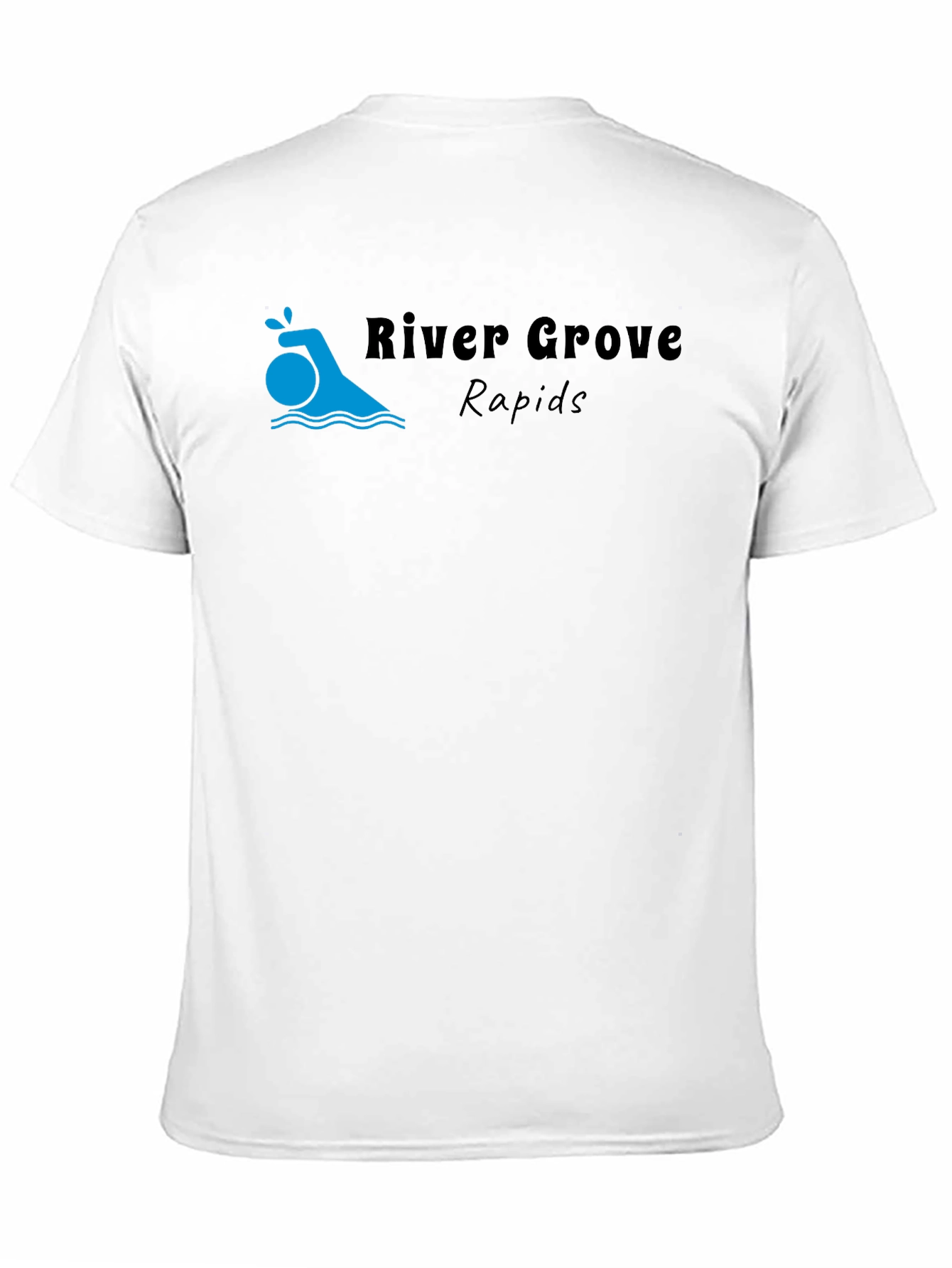 River Grove Rapids Black Graphic T-Shirt