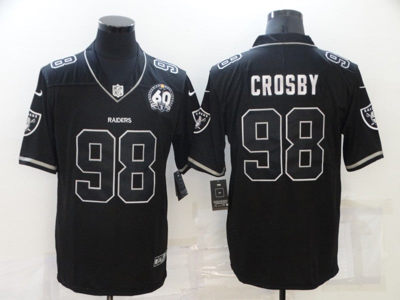 Men's Las Vegas Raiders Maxx Crosby #98 Black Alternate Game Jerseys