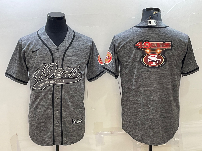 Men's San Francisco 49ers Gray Game Jerseys