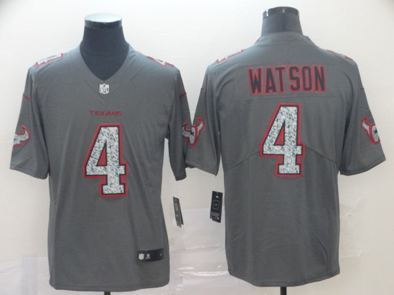 Men's Houston Texans Deshaun Watson #4 Gray Game Player Jerseys