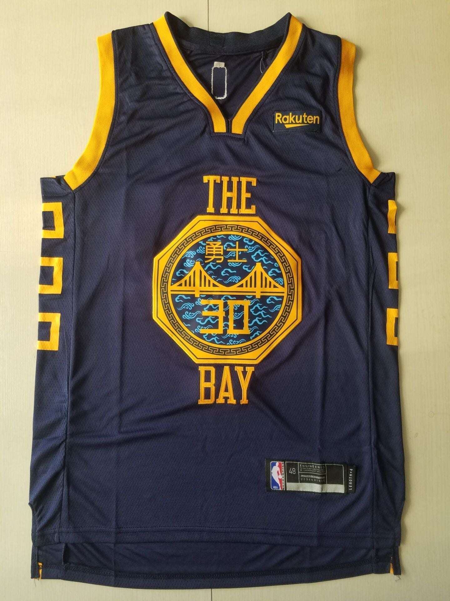 Men's Golden State Warriors Stephen Curry Navy Swingman Jerseys City Edition