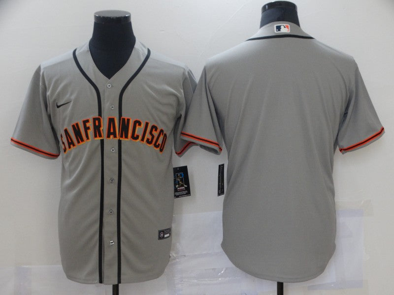 Men's San Francisco Giants Gray Replica Blank Jerseys