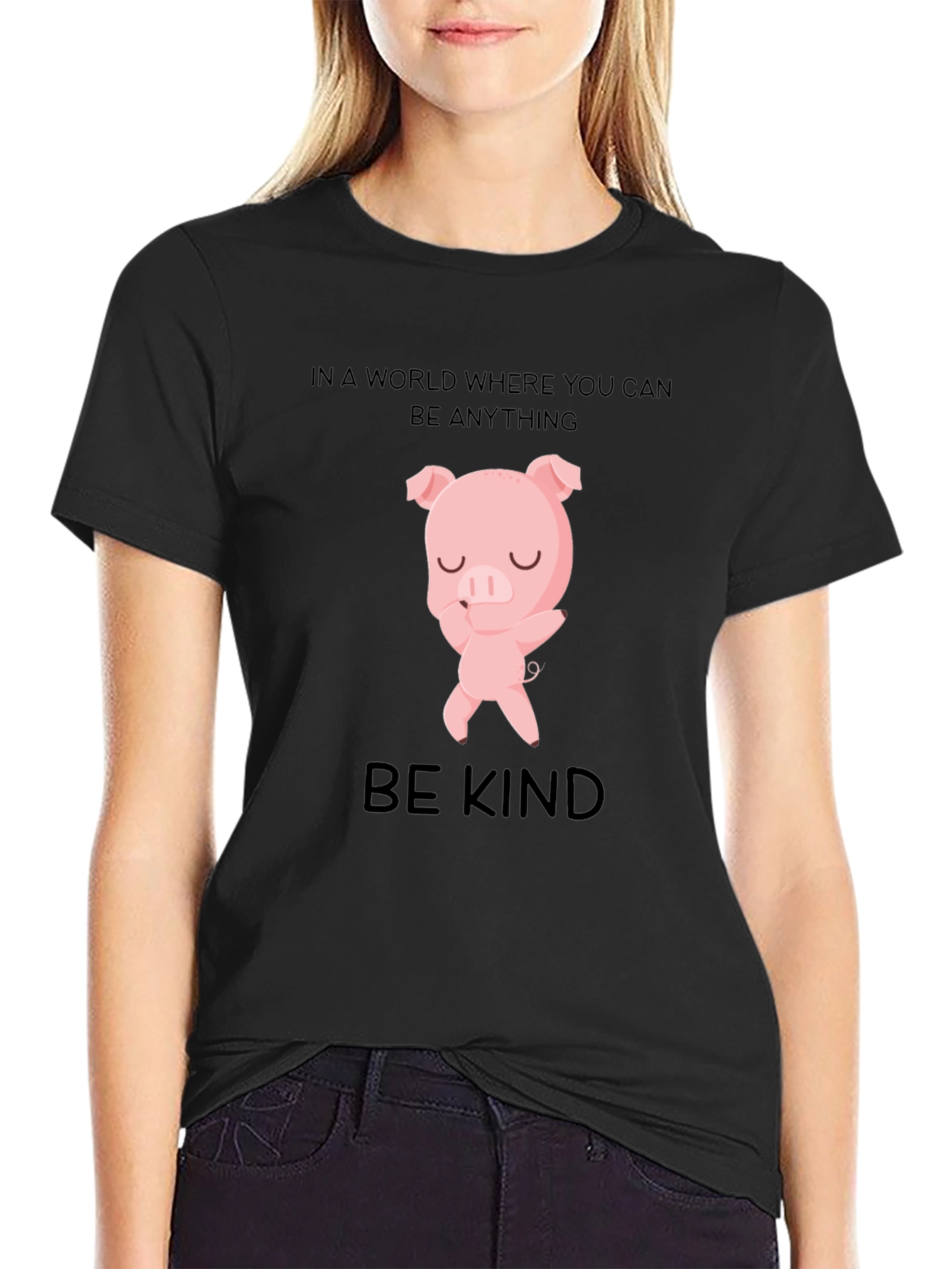 Be Kind Pig T-Shirt - Stylish Graphic Tee