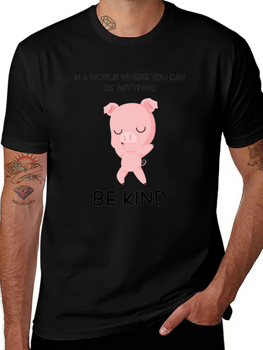 Be Kind Pig T-Shirt - Stylish Graphic Tee
