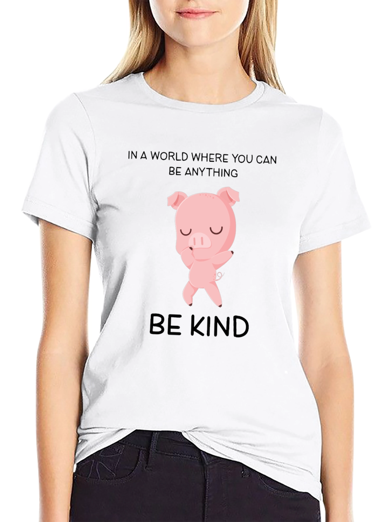 Be Kind Pig T-Shirt - Stylish Graphic Tee