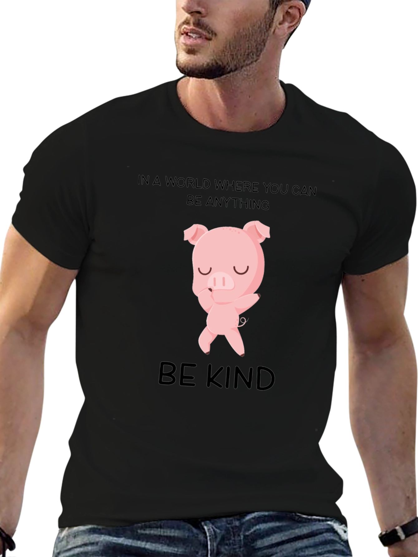 Be Kind Pig T-Shirt - Stylish Graphic Tee
