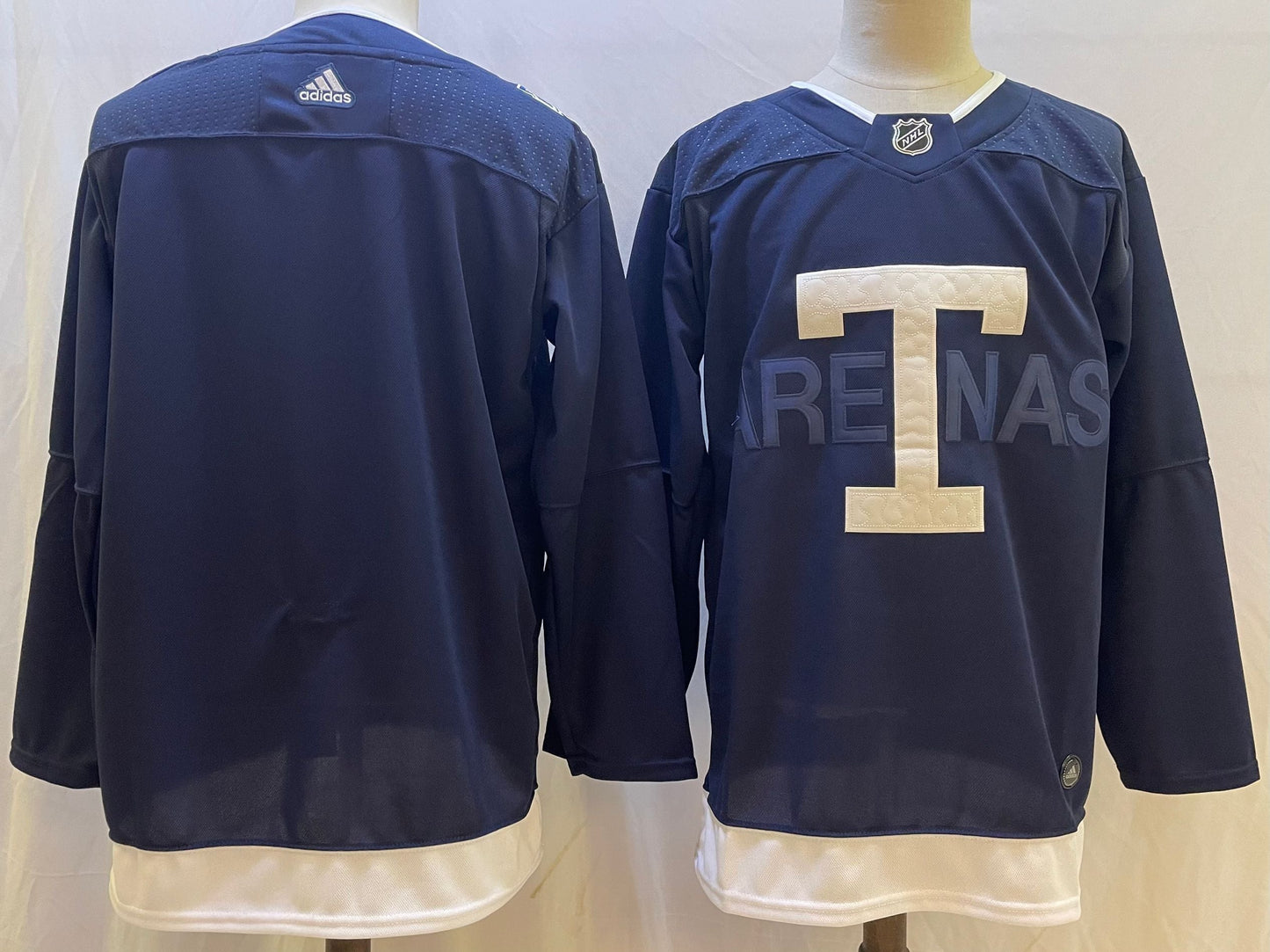 Men's Toronto Maple Leafs Blue Blank Player Game Jerseys