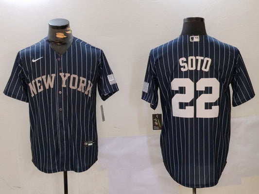 Men's New York Yankees Juan Soto #22 Navy Player Jerseys