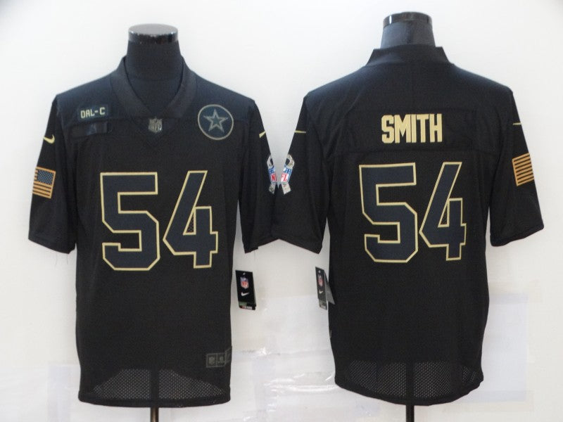 Men's Dallas Cowboys Jaylon Smith #54 Black Player Game Jerseys