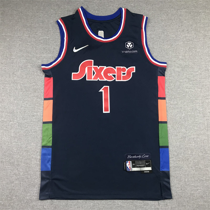 Men's Philadelphia 76ers James Harden Navy 2021/22 Swingman Jerseys City Edition