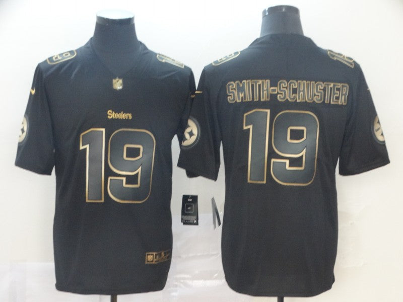 Men's Pittsburgh Steelers JuJu Smith-Schuster #19 Black Game Jerseys