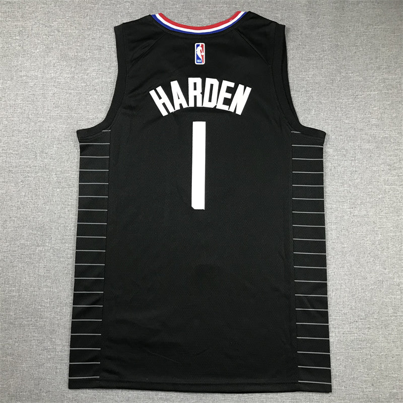 Men's LA Clippers James Harden #1 Black Swingman Player Jerseys