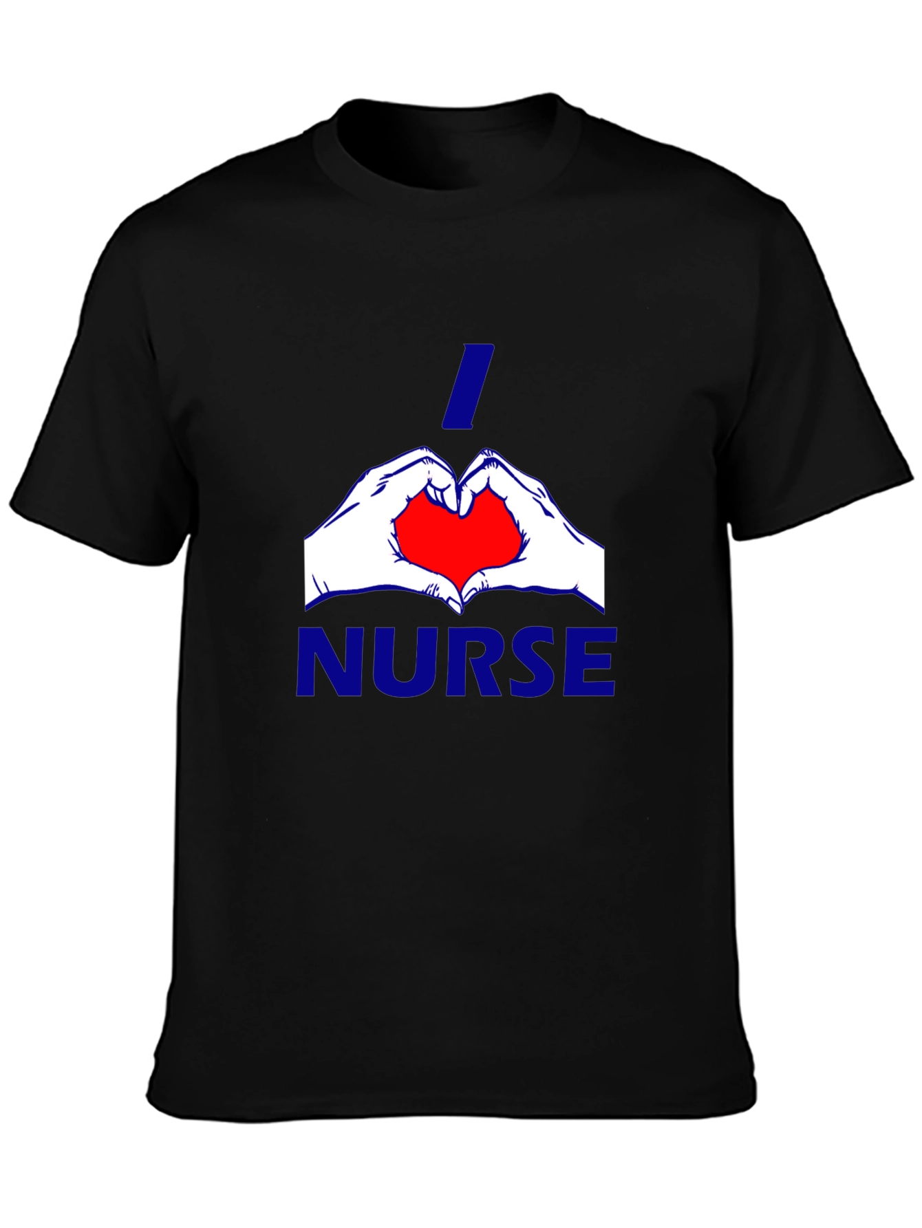 I Heart Nurse - Black T-Shirt