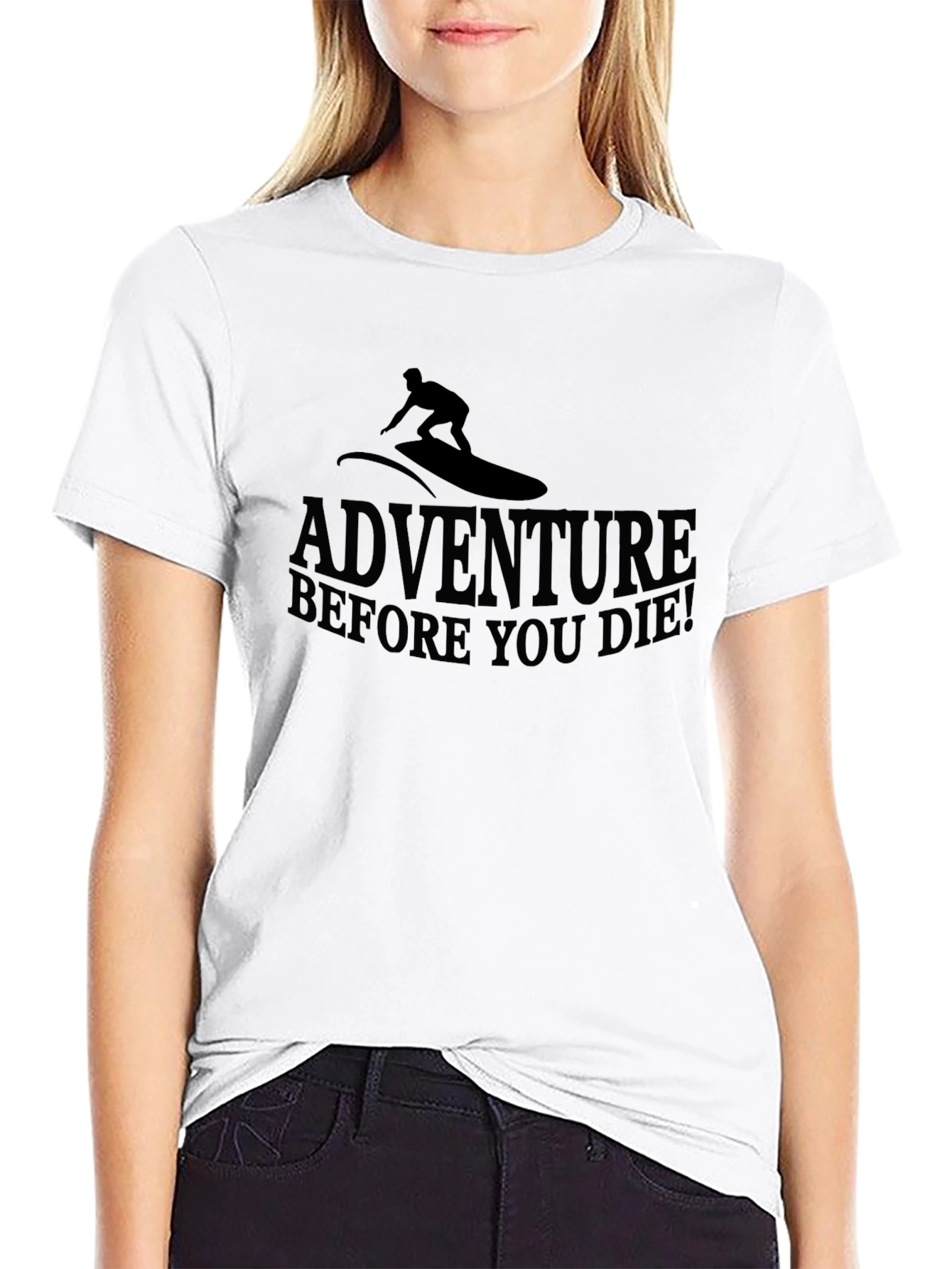 Adventure Before You Die! Mens Black T-Shirt