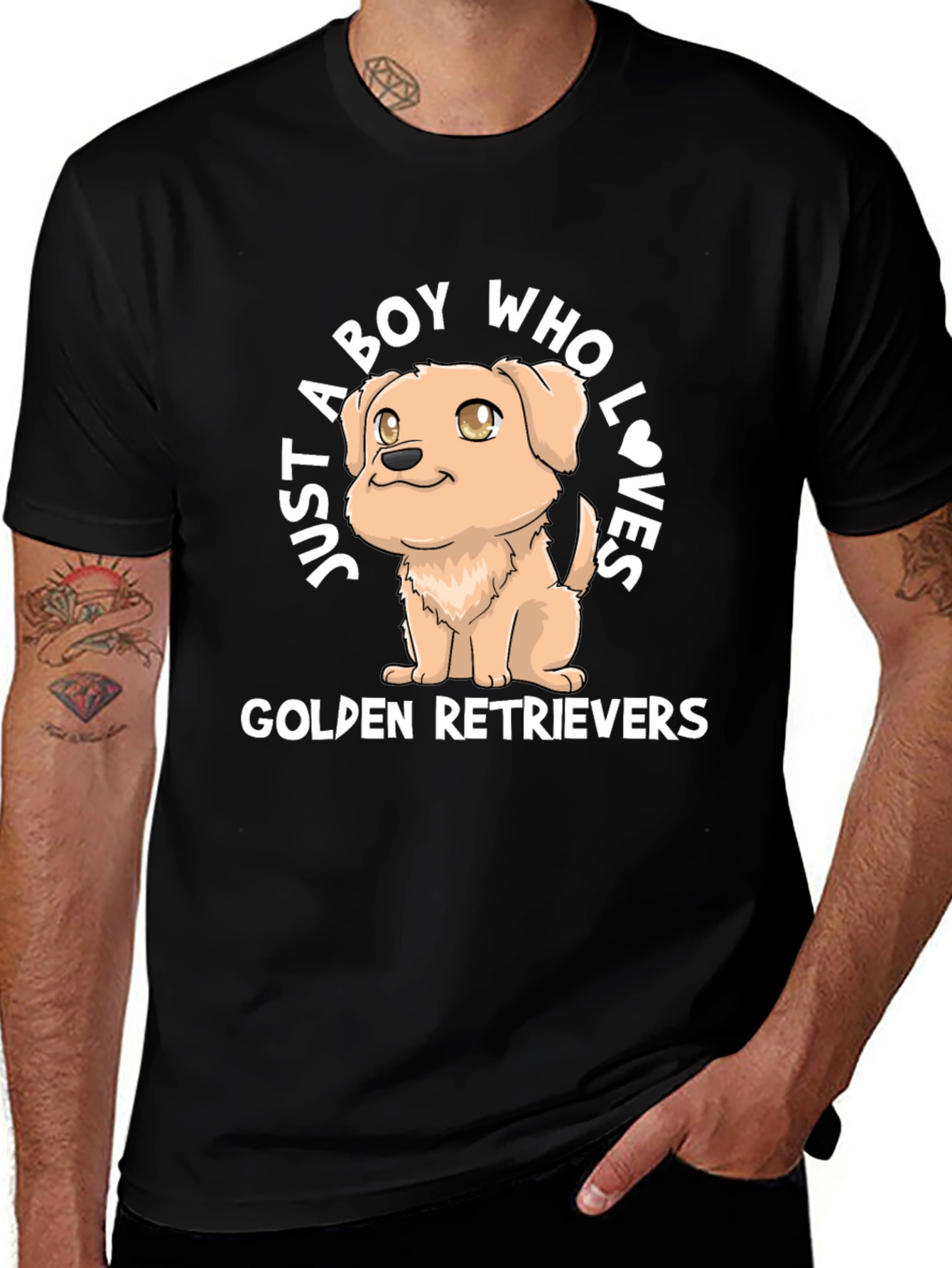 Golden Retriever Dog Lover T-Shirt - Boys Tee
